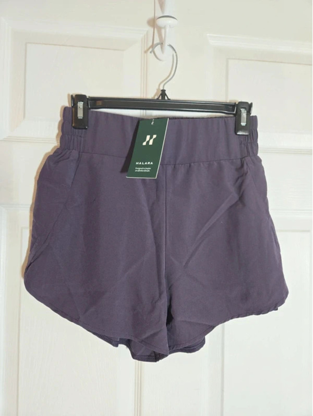 Halara people athletic shorts with bike shorts under size small